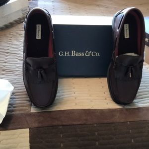 Mens brand new leather 11W brown shoes